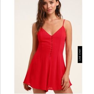 Lulus Evanora Red Romper